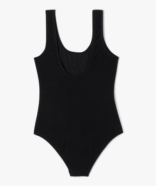 Maillot de bain une pièce en maille gaufrée fille vue3 - GEMO 4G FILLE - GEMO