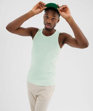 Débardeur en maille côtelée homme vue1 - GEMO 4G HOMME - GEMO