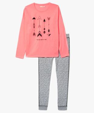 Pyjama 2 pièces avec motifs flèches vue1 - GEMO (JUNIOR) - GEMO