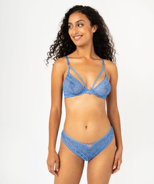 String en dentelle géométrique femme vue3 - GEMO(HOMWR FEM) - GEMO