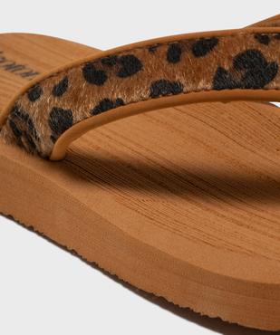 Tongs de plage à motif léopard femme - Isotoner vue6 - ISOTONER - GEMO