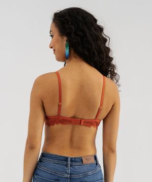 Soutien-gorge corbeille en dentelle avec bonnets souples vue3 - GEMO(HOMWR FEM) - GEMO