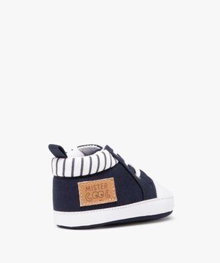 Chaussons bébé fille babies en velours - LuluCastagnette vue4 - GEMO 4G BEBE - GEMO