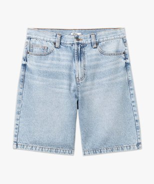 Bermuda en jean homme en denim délavé vue4 - GEMO 4G HOMME - GEMO