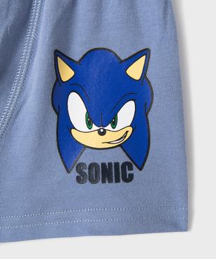 Boxers en coton stretch garçon (lot de 3) - Sonic the hedgehog vue2 - SONIC - GEMO