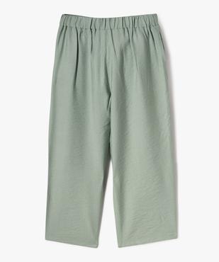 Pantalon fluide coupe large avec taille élastique fille vue7 - GEMO 4G FILLE - GEMO