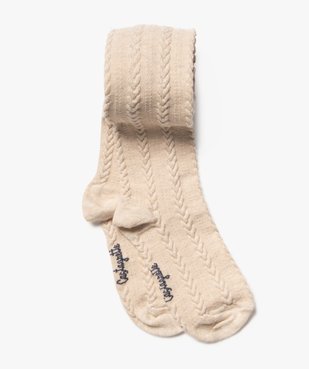 Collants chauds à torsades bébé fille - LuluCastagnette vue1 - LULUCASTAGNETTE - GEMO