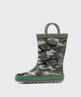 Bottes de pluie à camouflage garçon - 5 Miles vue3 - 5 MILES - GEMO