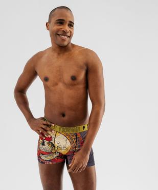 Boxer en microfibre à motif tête de mort homme - Freegun vue1 - FREEGUN - GEMO