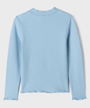 Tee-shirt manches longues chaud finitions froncées fille vue4 - GEMO (ENFANT) - GEMO