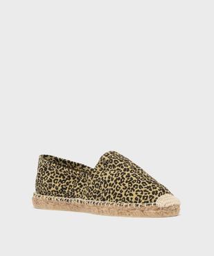 Espadrilles classiques en coton et corde femme vue2 - GEMO (PLAGE) - GEMO