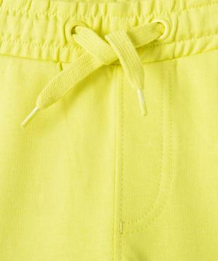Bermuda garçon en maille unie à taille élastiquée vue2 - GEMO (ENFANT) - GEMO