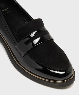 Mocassins vernis à plateau en suédine et bout amande femme - Valentina Baldano vue6 - VALENTINA BALDA - GEMO