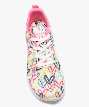Baskets femme en mesh imprimé cœurs – Skechers Bobs Sport x John Goldcrown vue5 - SKECHERS - GEMO