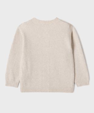 Gilet an maille à col rond fille vue3 - GEMO (ENFANT) - GEMO