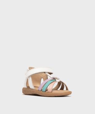 Sandales en cuir à brides croisées bébé fille - Na! vue2 - NA! GEMO FOR GOOD - GEMO