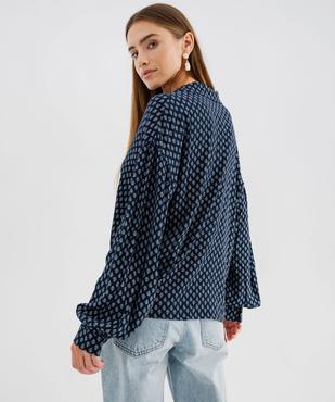 Chemise fluide à motifs femme vue3 - GEMO(FEMME PAP) - GEMO