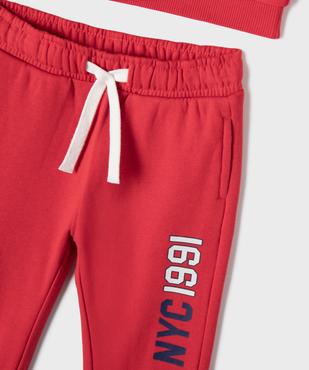Ensemble 2 pièces sweat + jogging bébé garçon vue3 - GEMO 4G BEBE - GEMO