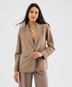 Veste de costume en viscose femme vue1 - GEMO 4G FEMME - GEMO