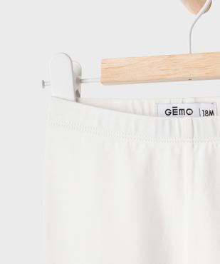 Legging long en coton stretch bébé fille vue2 - GEMO 4G BEBE - GEMO