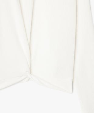 Tee-shirt manches longues effet noué fille vue2 - GEMO 4G FILLE - GEMO