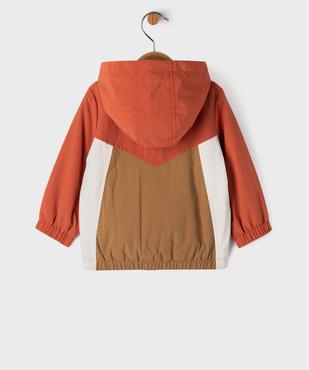 Blouson fin à capuche avec doublure polaire bébé garçon vue4 - GEMO(BEBE DEBT) - GEMO