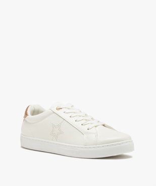 Baskets à lacets avec patch pailleté et motif étoile femme vue2 - GEMO (SPORTSWR) - GEMO