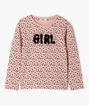 Tee-shirt fille à pois et motif en relief vue1 - GEMO (ENFANT) - GEMO