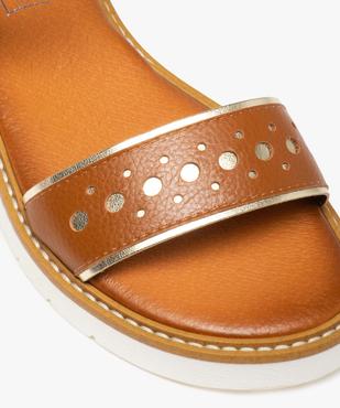 Sandales femme dessus cuir et semelle crantée – Tanéo vue6 - TANEO - GEMO