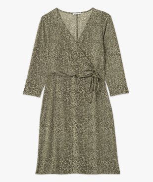 Robe femme imprimée avec haut cache-coeur vue4 - GEMO(FEMME PAP) - GEMO
