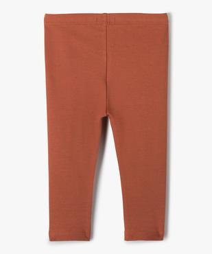 Legging long en coton stretch bébé fille vue3 - GEMO 4G BEBE - GEMO