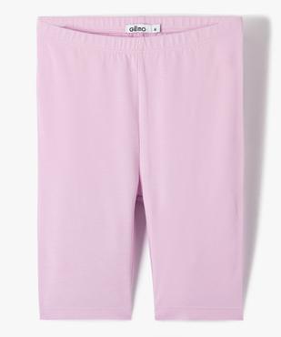 Legging court cycliste uni fille vue1 - GEMO 4G FILLE - GEMO