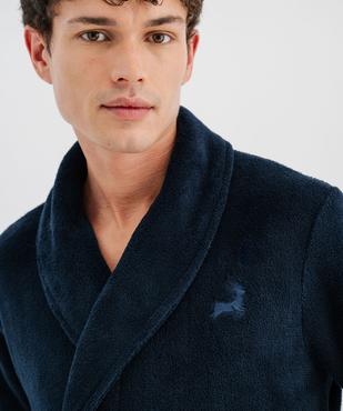 Robe de chambre en maille douillette homme vue2 - GEMO(HOMWR HOM) - GEMO