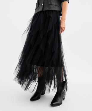 Jupe longue en tulle avec ceinture élastique femme  vue10 - GEMO(FEMME PAP) - GEMO