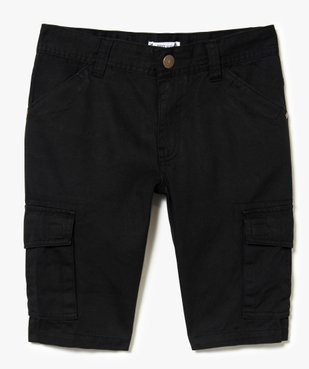 Bermuda battle en denim uni vue1 - GEMO (JUNIOR) - GEMO
