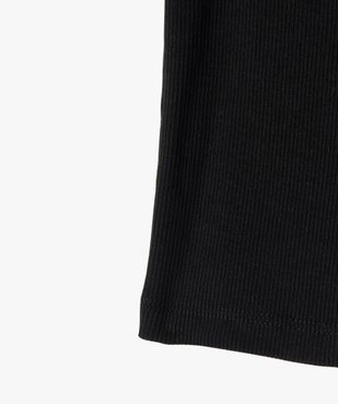 Débardeur en maille côtelée coupe courte fille vue8 - GEMO 4G FILLE - GEMO