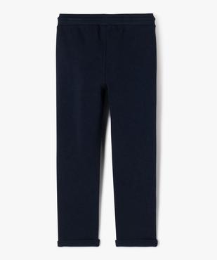 Pantalon en maille taille élastiquée garçon vue4 - GEMO (ENFANT) - GEMO