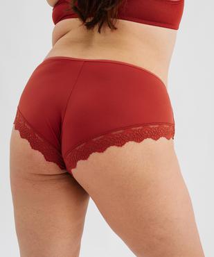Shorty en microfibre et dentelle femme grande taille (lot de 2) vue2 - GEMO(HOMWR FEM) - GEMO