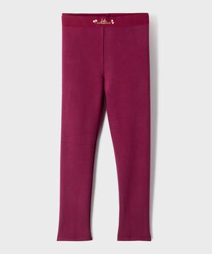Legging en maille côtelée doublure chaude fille - LuluCastagnette vue1 - LULUCASTAGNETTE - GEMO