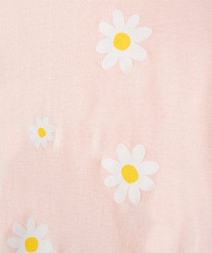 Pyjama fille 2 pièces dépareillées à motifs fleurs vue2 - GEMO (ENFANT) - GEMO
