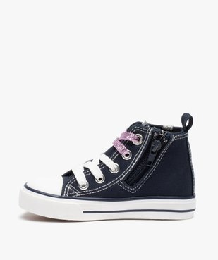 Baskets fille semi-montantes en toile - LuluCastagnette vue3 - LULU CASTAGNETT - GEMO