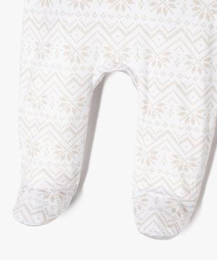 Pyjama de Noël en velours imprimé bébé vue3 - GEMO(BB COUCHE) - GEMO
