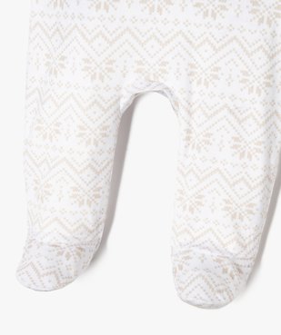 Pyjama de Noël en velours imprimé bébé vue2 - GEMO(BB COUCHE) - GEMO