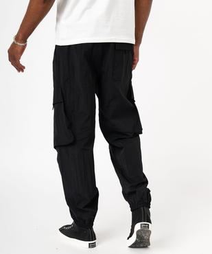 Pantalon large en toile de parachute homme vue3 - GEMO (HOMME) - GEMO