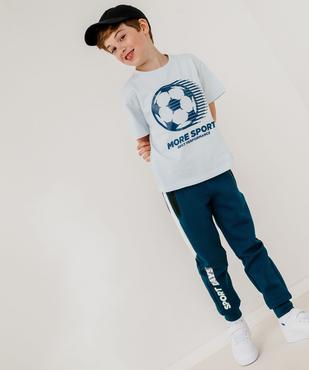 Pantalon de jogging tricolore garçon vue6 - GEMO (ENFANT) - GEMO