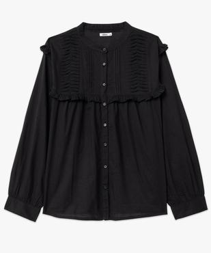 Chemise en coton avec plastron froncé femme grande taille vue4 - GEMO (G TAILLE) - GEMO
