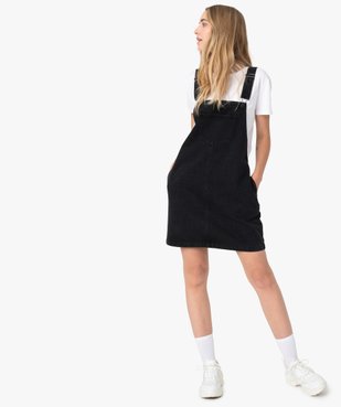 Robe femme en jean forme salopette vue1 - GEMO(FEMME PAP) - GEMO