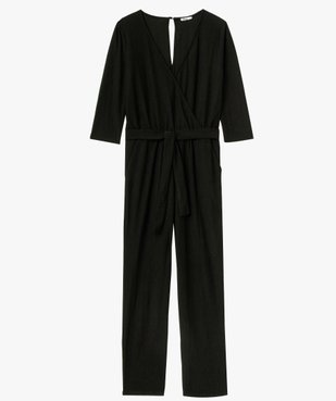 Combinaison pantalon femme avec haut cache-coeur  vue4 - GEMO(FEMME PAP) - GEMO