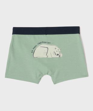 Boxers en coton stretch imprimés garçon (lot de 2) vue3 - GEMO 4G GARCON - GEMO
