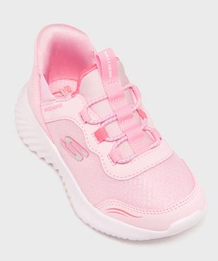 Baskets en toile pailletée faciles à enfiler fille - Skechers vue5 - SKECHERS - GEMO